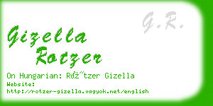 gizella rotzer business card